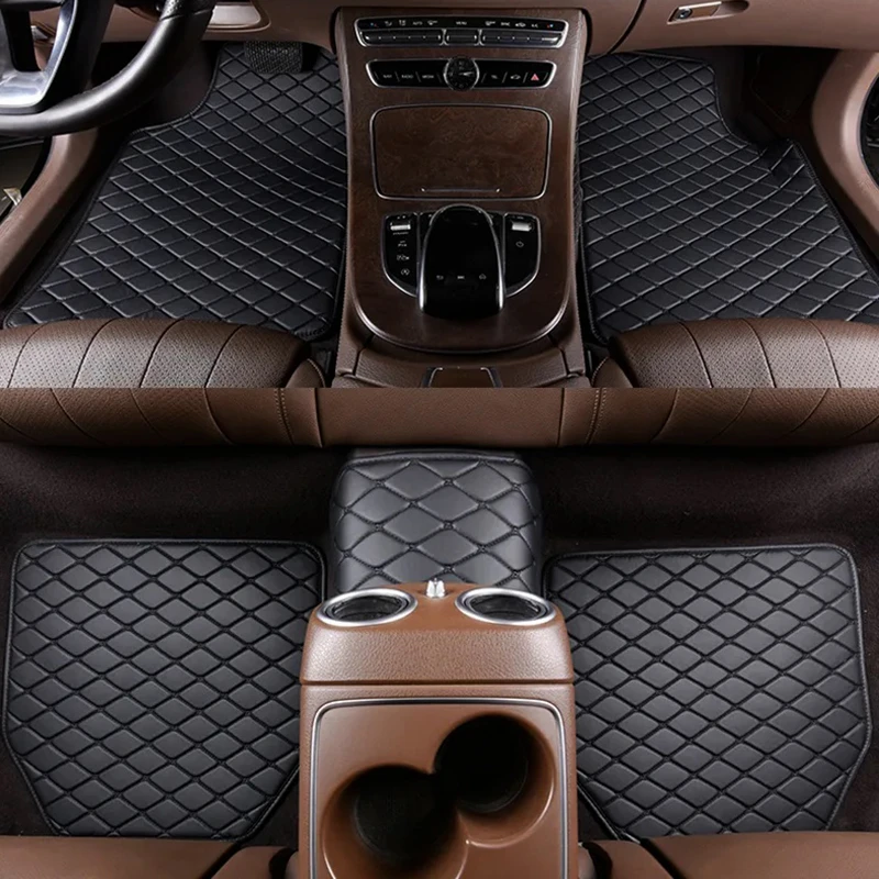 Car Floor Mats Universal Waterproof Leather - Tapis de sol de voiture 5