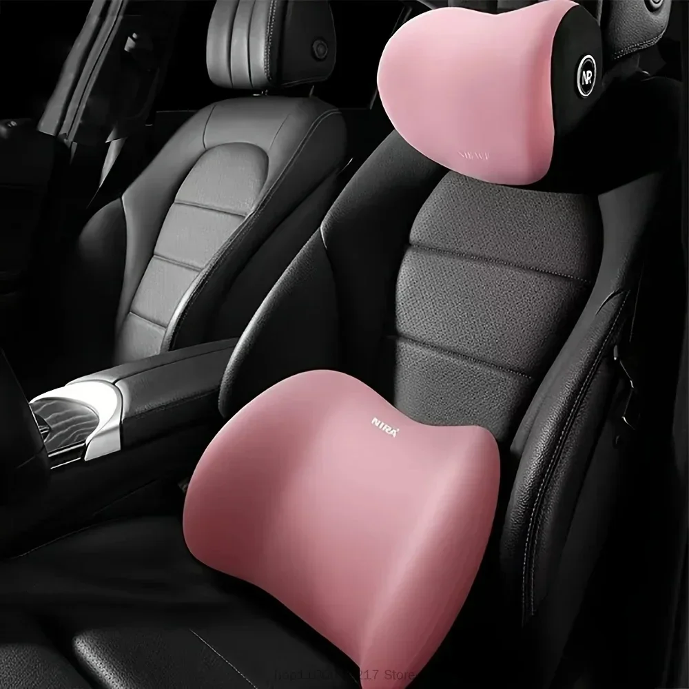 Memory Foam Car Neck Pillow Lumbar Support - Coussin de soutien pour la nuque