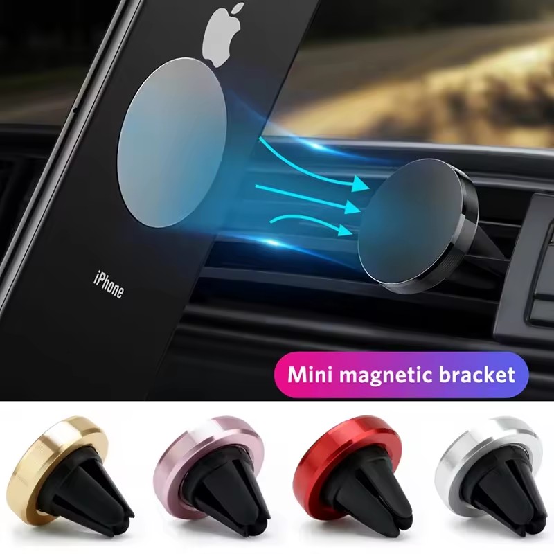 Magnetic Phone Holder For Car Vent - Support magnétique pour téléphone portable, fixation