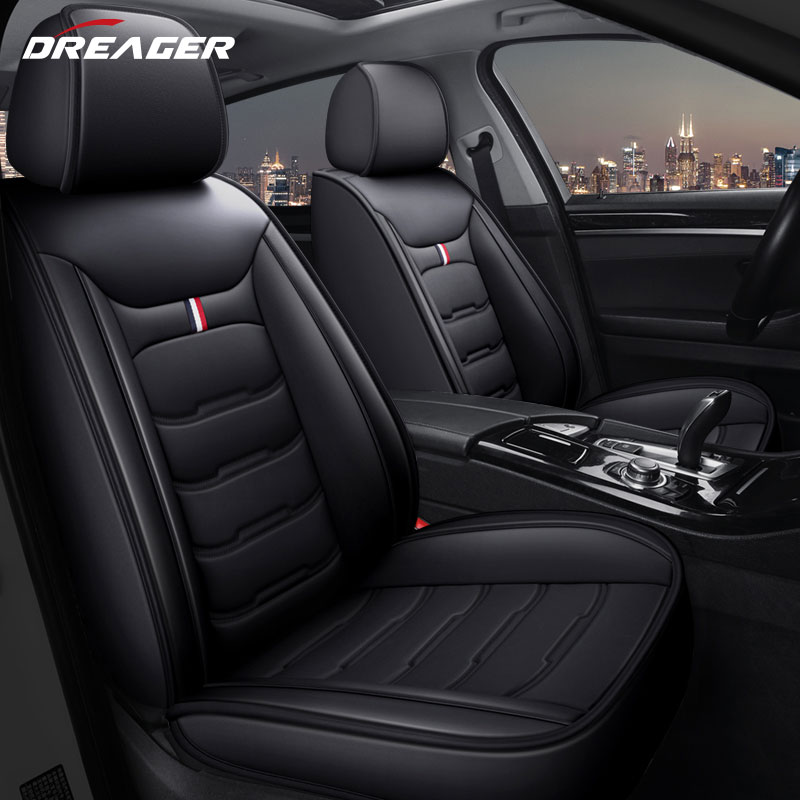 Leather Car Seat Covers Full Set Universal - Housses de siège de voiture universelles,