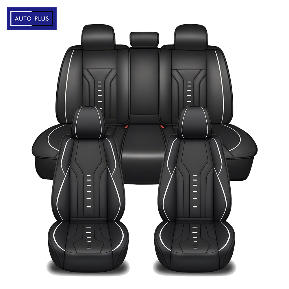 Leather Car Seat Covers Full Set Universal - Housses de siège de voiture universelles