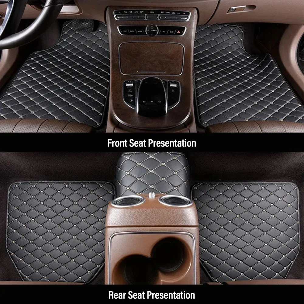 Car Floor Mats Universal Waterproof Leather - Tapis de sol de voiture 4