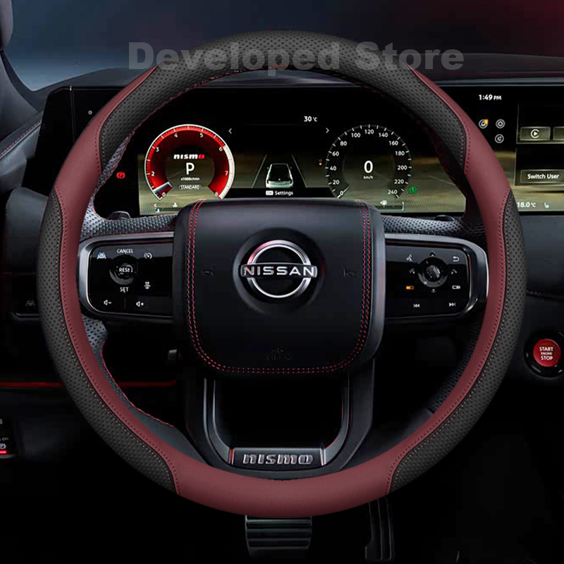 Car Steering Wheel Cover Anti Slip Breathable - Housse de volant de voiture en