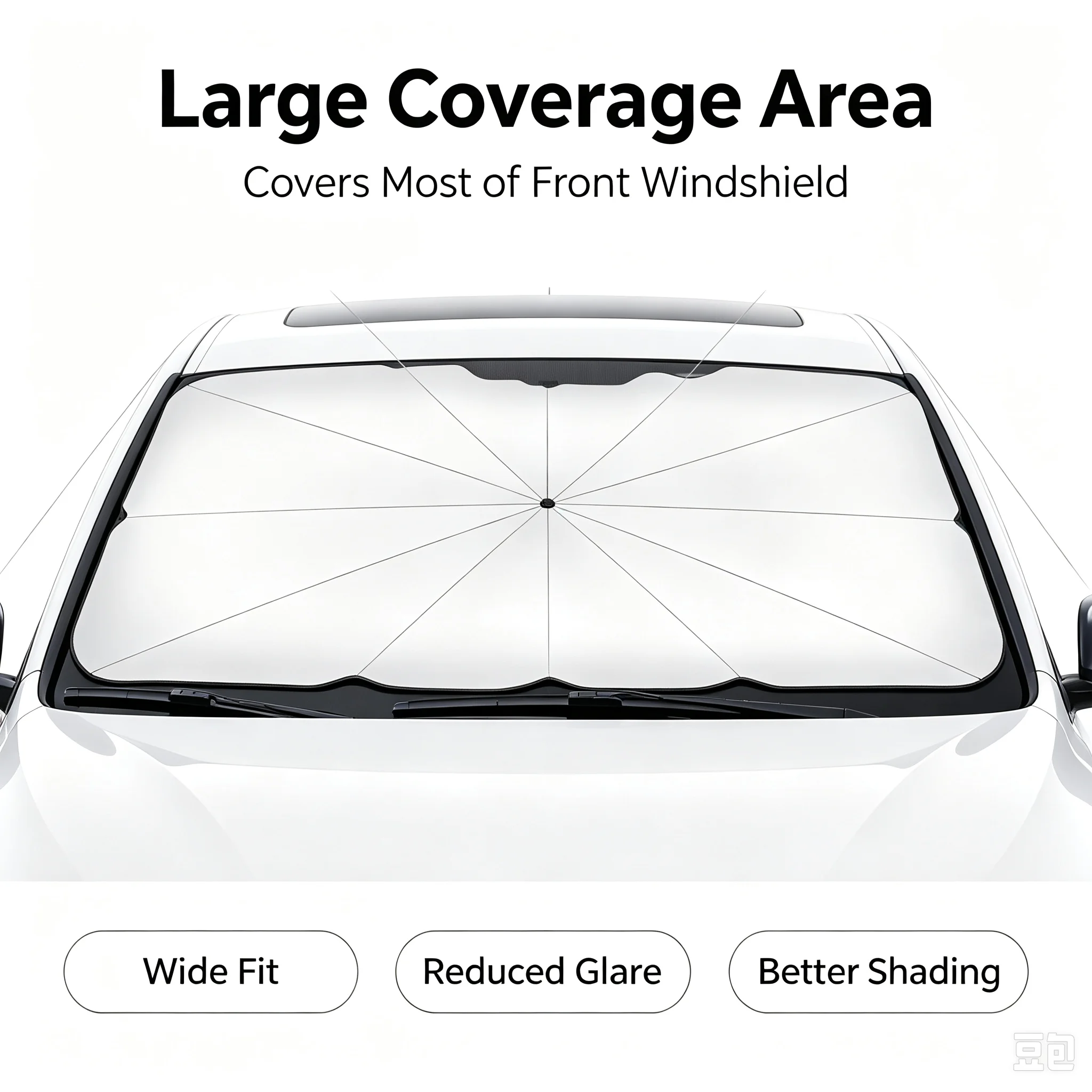 Car Sunshade Windshield Umbrella Foldable - Parasol pare-soleil pliable pour pare-brise de
