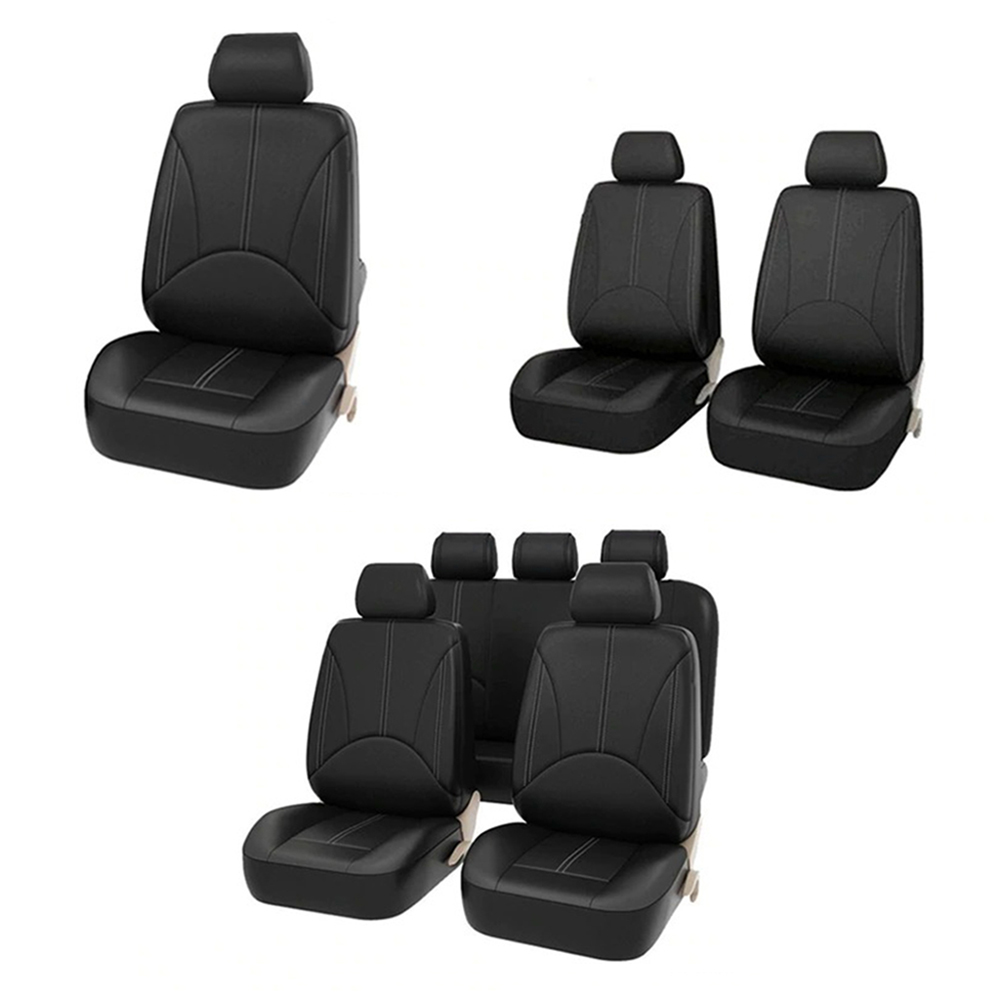 Leather Car Seat Covers Full Set Universal - Ensemble de housses de siège de