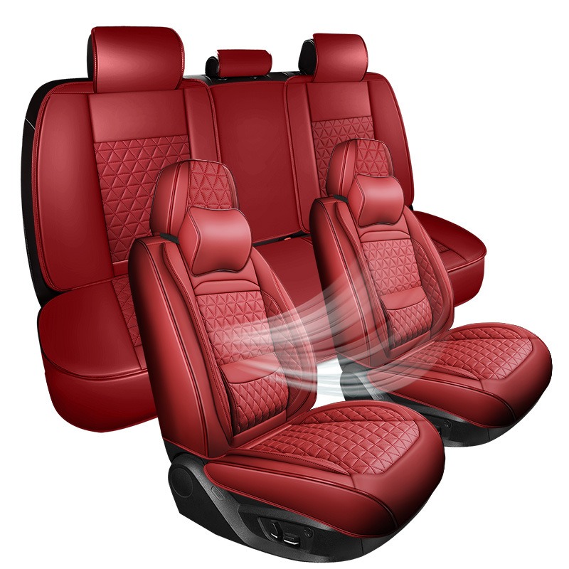 Leather Car Seat Covers Full Set Universal - Ensemble complet de housses de siège