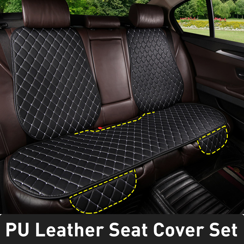 Leather Car Seat Covers Full Set Universal - Housses de siège de voiture en