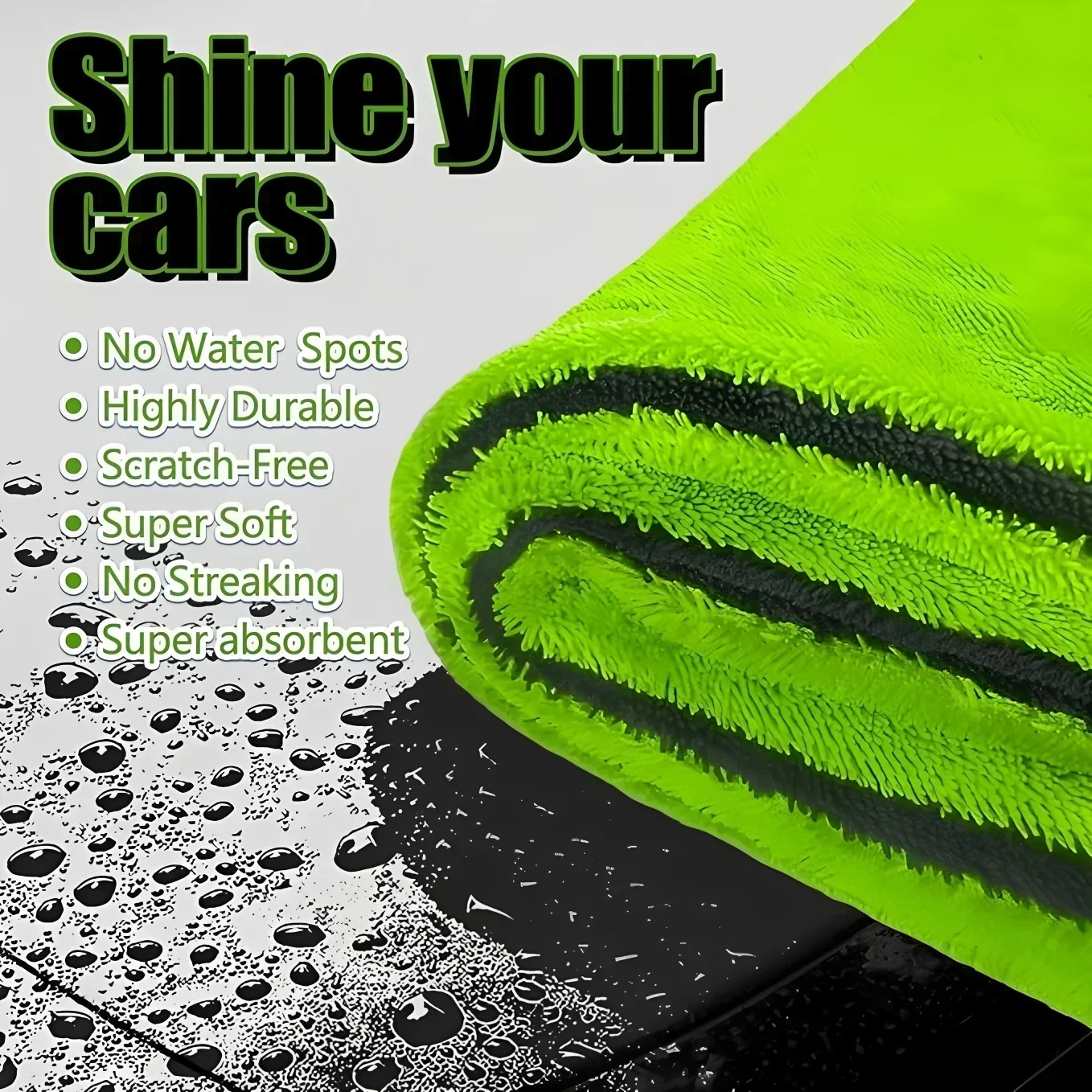 Serviette de séchage pour voit - Microfiber Car Drying Towel Super Absorbent avis et prix