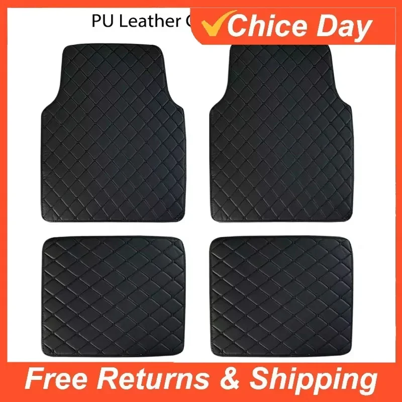 4 tapis de sol universels en c - Car Floor Mats Universal Waterproof Leather avis et prix