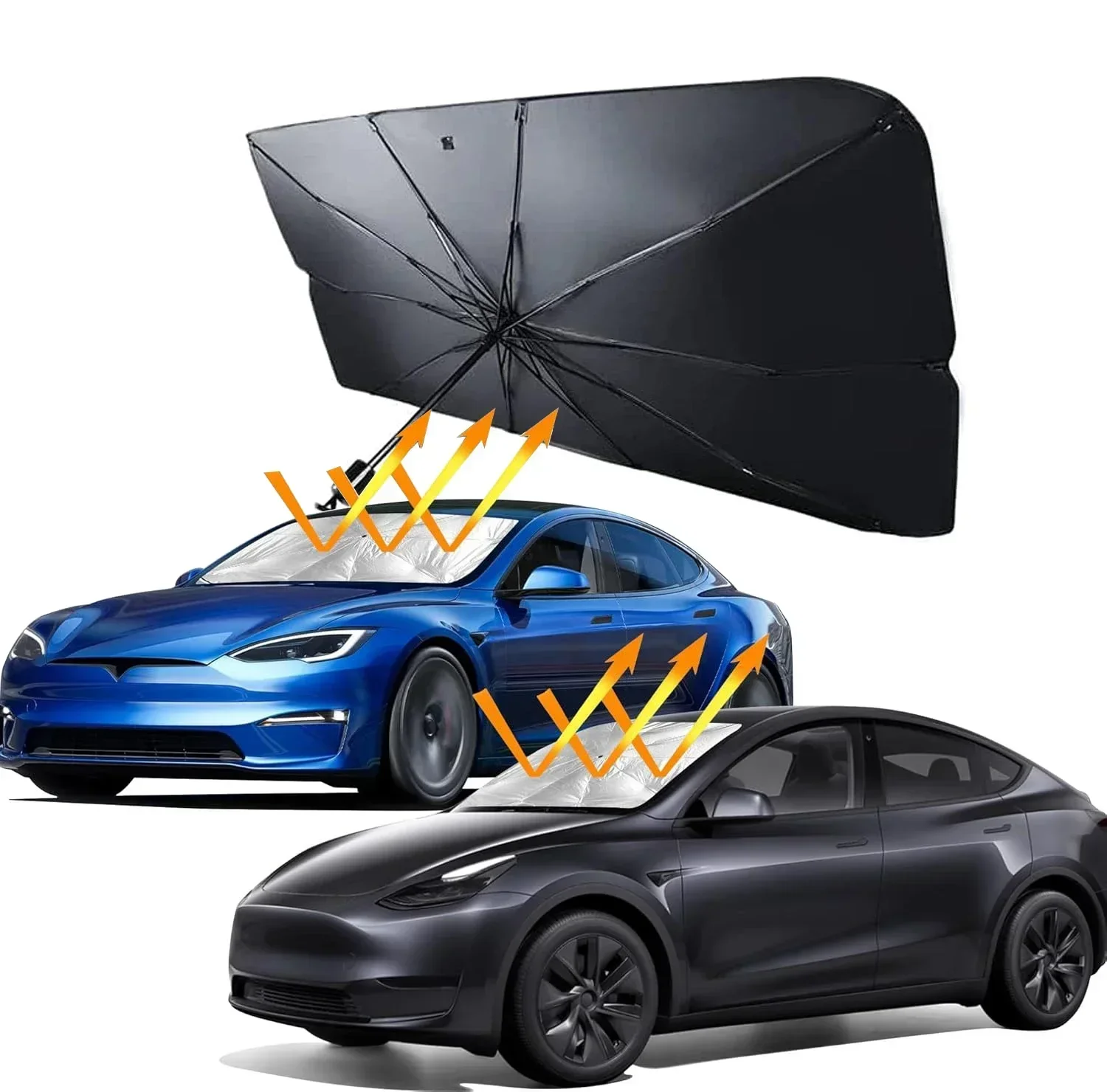 Parasol de voiture pliable pou - Car Sunshade Windshield Umbrella Foldable avis et prix