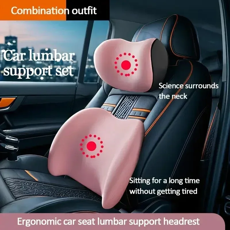 Coussin de soutien pour la nuq - Memory Foam Car Neck Pillow Lumbar Support avis et prix