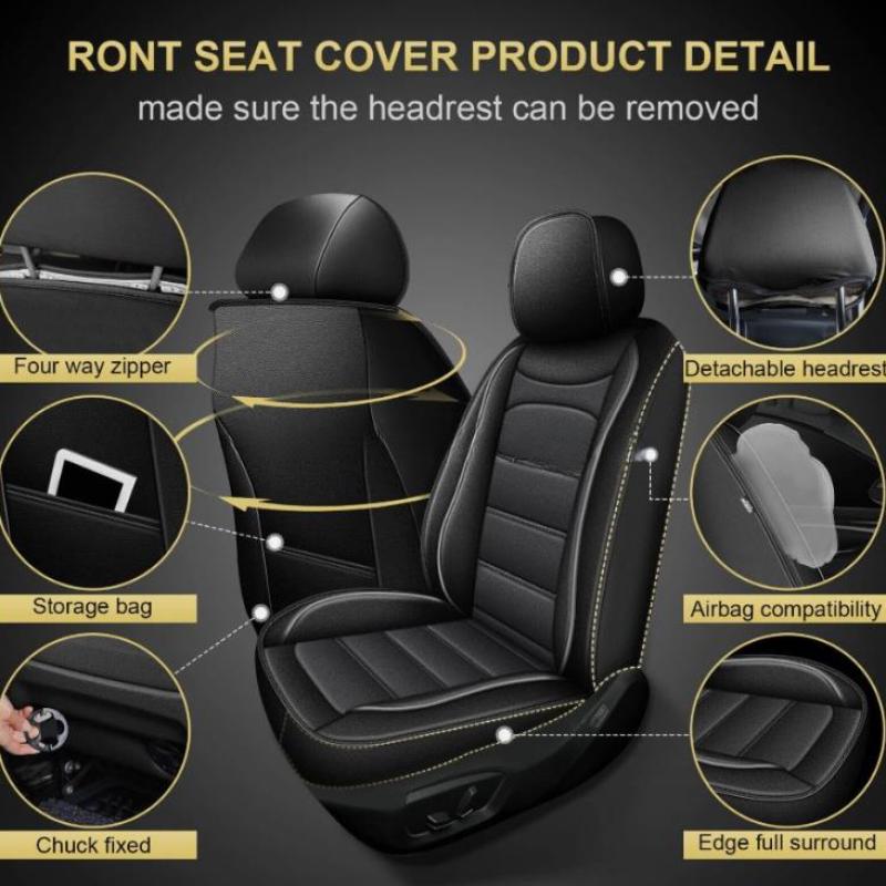Housse de siège universelle no - Leather Car Seat Covers Full Set Universal avis et prix