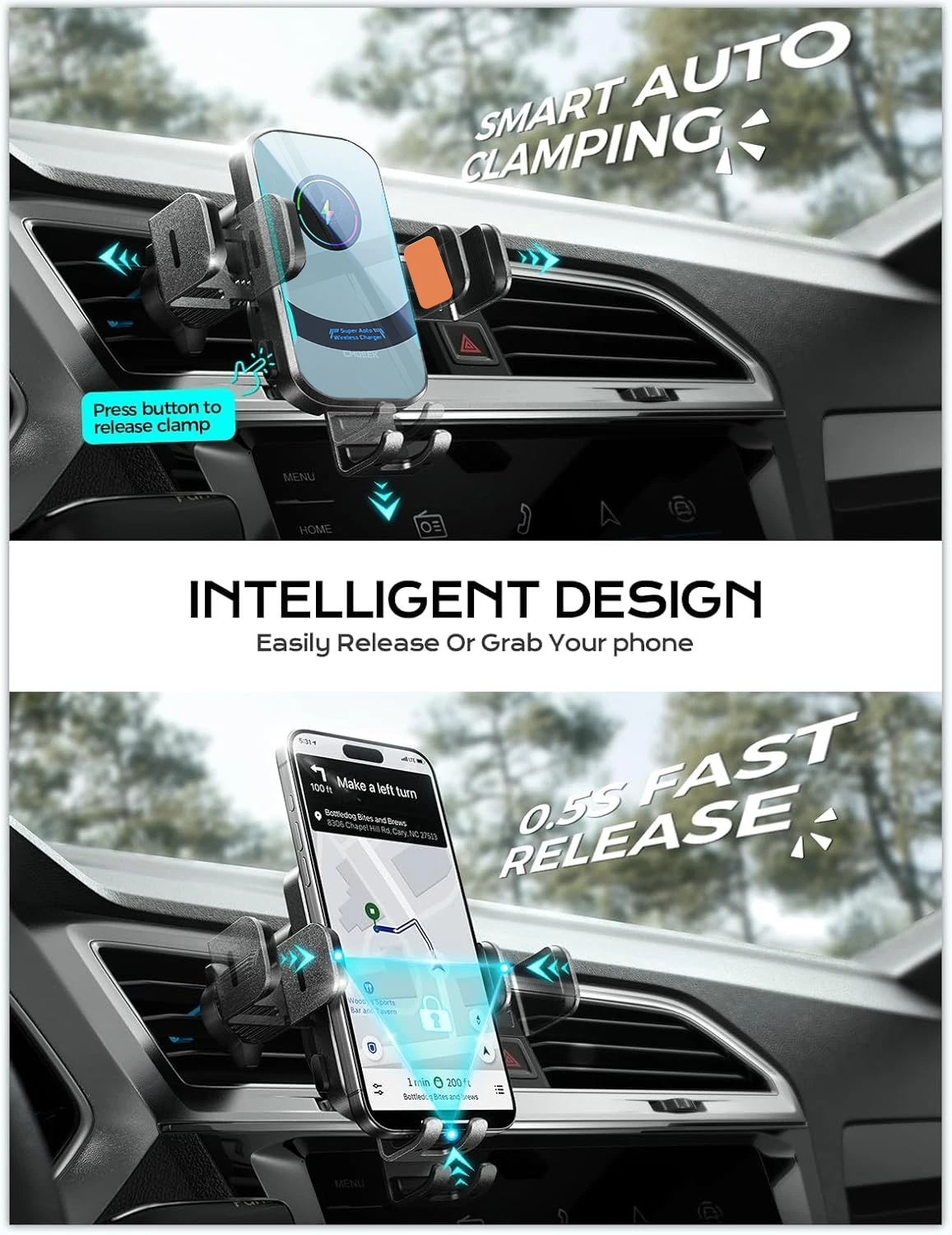 UYUXIO chargeur de voiture san - Magnetic Phone Holder For Car Vent avis et prix