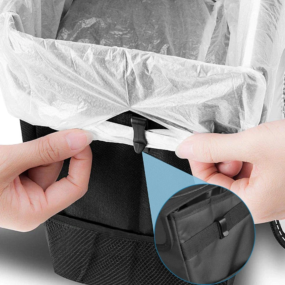 Poubelle de voiture Portable é - Waterproof Car Trash Can With Lid avis et prix