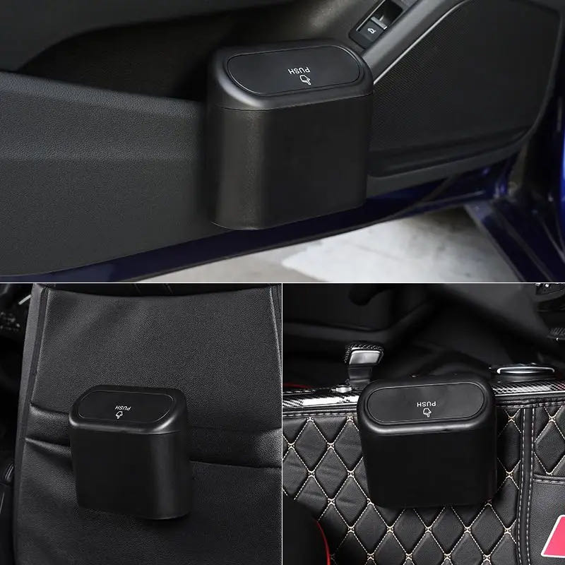 Boîte de rangement de voiture  - Waterproof Car Trash Can With Lid avis et prix