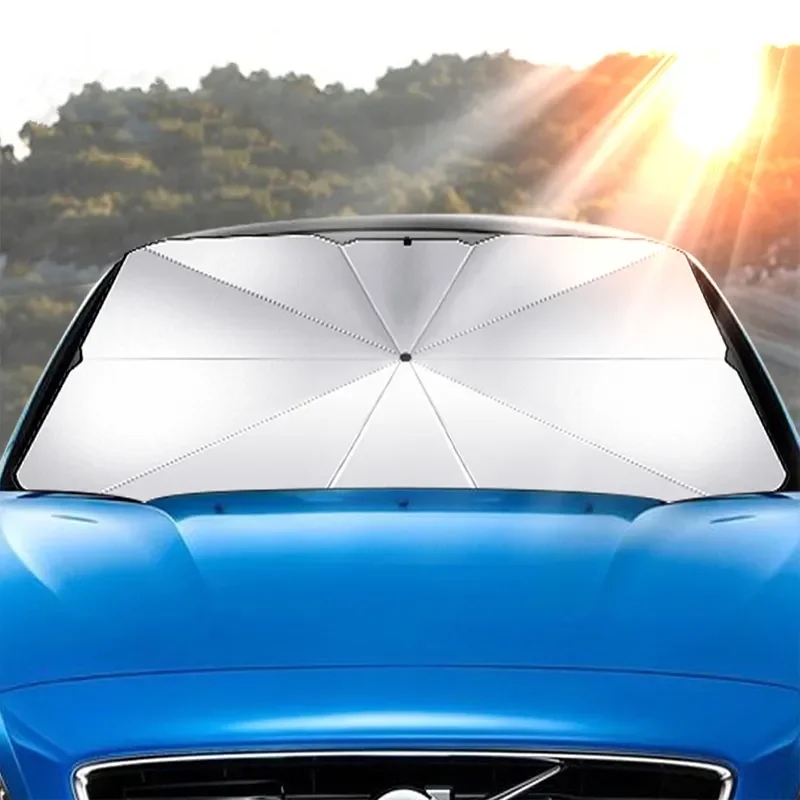 Parasol pare-soleil pliable po - Car Sunshade Windshield Umbrella Foldable avis et prix