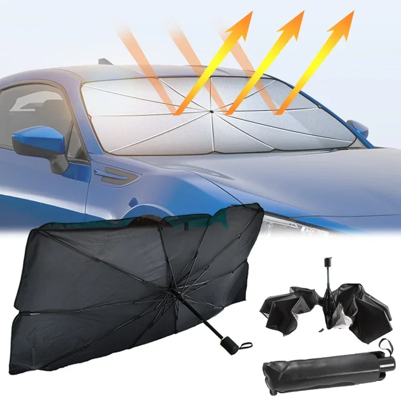 Pare-soleil pour pare-brise de - Car Sunshade Windshield Umbrella Foldable avis et prix
