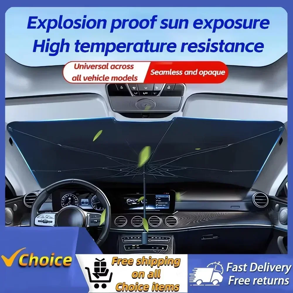 Pare-soleil pour pare-brise de - Car Sunshade Windshield Umbrella Foldable avis et prix