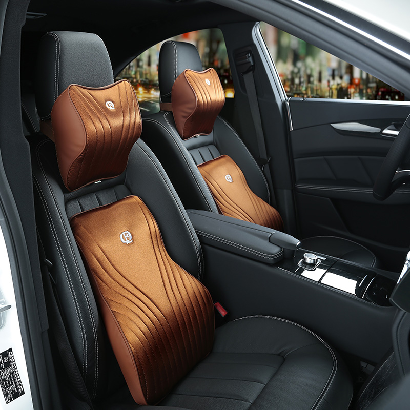 Ensemble d'Oreiller de Voiture - Memory Foam Car Neck Pillow Lumbar Support avis et prix