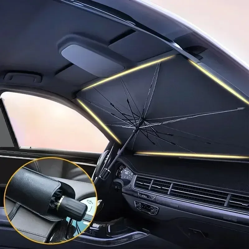 Pare-soleil de voiture pliable - Car Sunshade Windshield Umbrella Foldable avis et prix