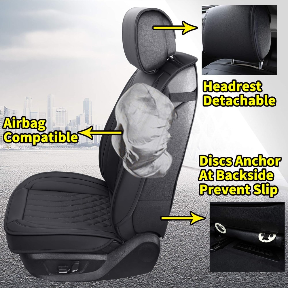 5 pièces housses de siège de v - Leather Car Seat Covers Full Set Universal avis et prix