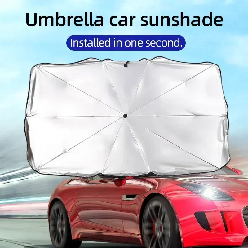 Parasol pare-soleil pliable po - Car Sunshade Windshield Umbrella Foldable avis et prix