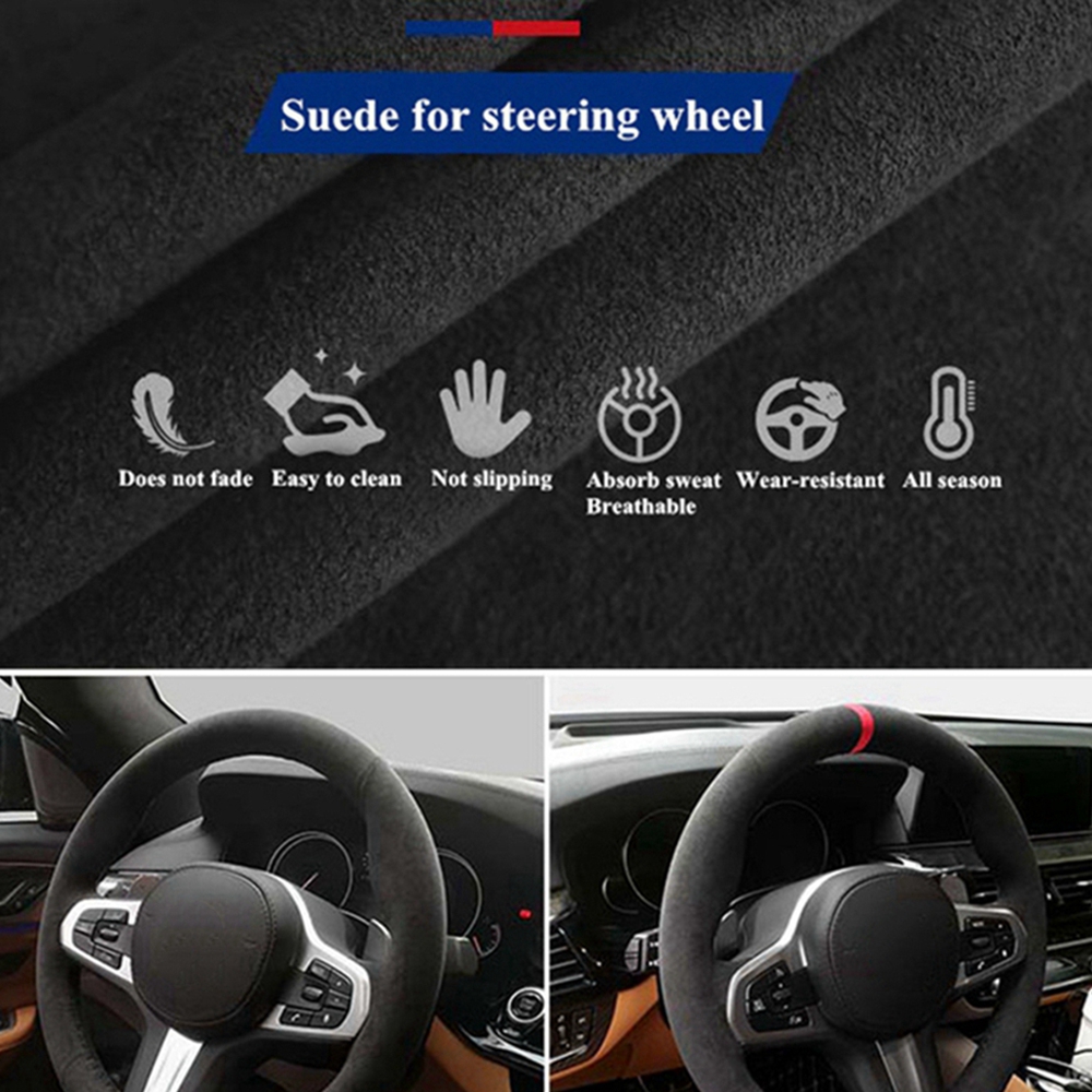 Juste de volant de voiture coo - Car Steering Wheel Cover Anti Slip Breathable avis et prix