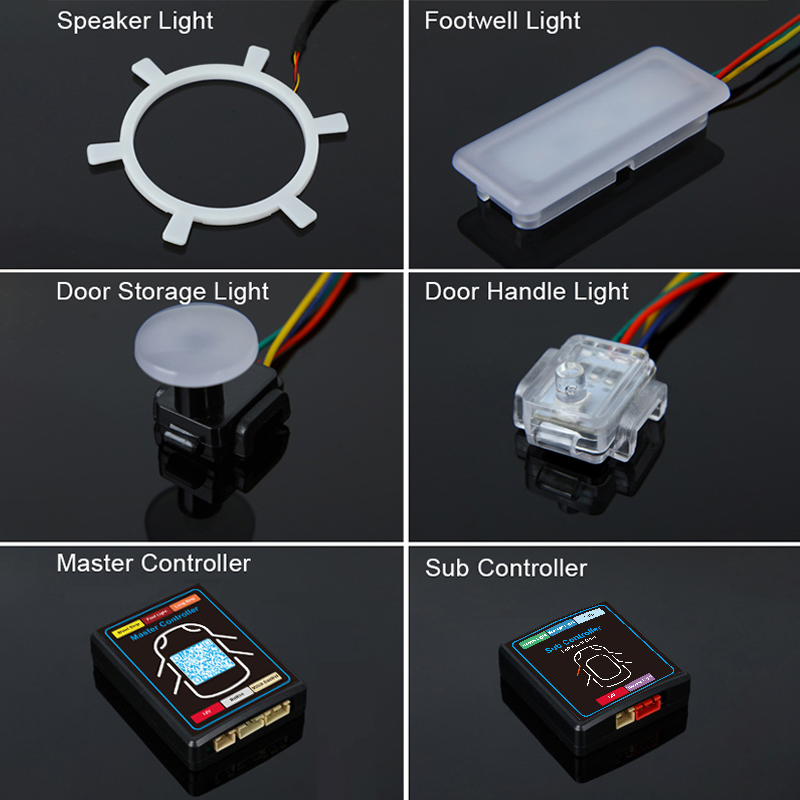 Kit d'éclairage intérieur de v - Led Ambient Interior Car Lights App Control avis et prix