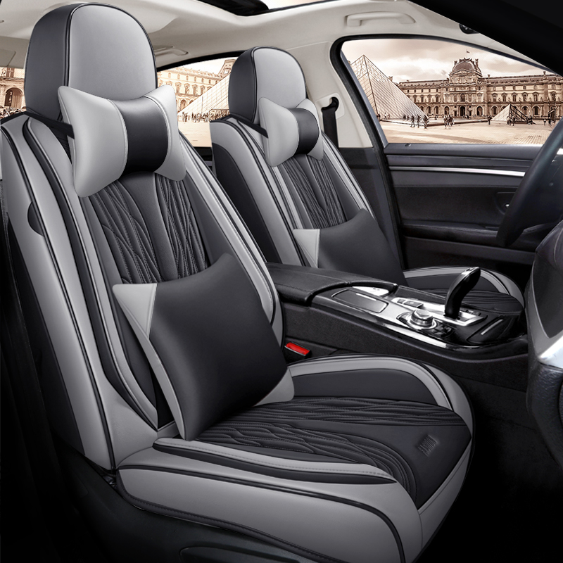 Housses de siège de voiture en - Leather Car Seat Covers Full Set Universal avis et prix