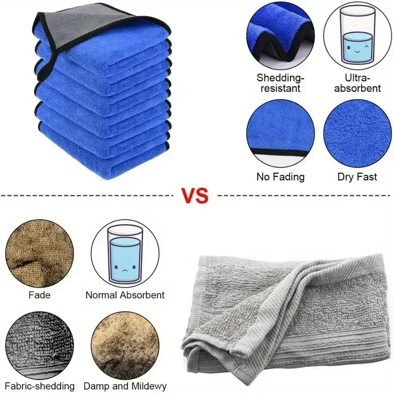 Serviette de nettoyage en micr - Microfiber Car Drying Towel Super Absorbent avis et prix