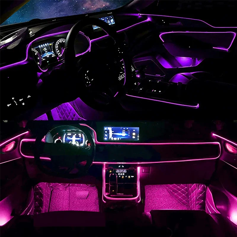 Lumières flexibles en fil EL a - Led Ambient Interior Car Lights App Control avis et prix