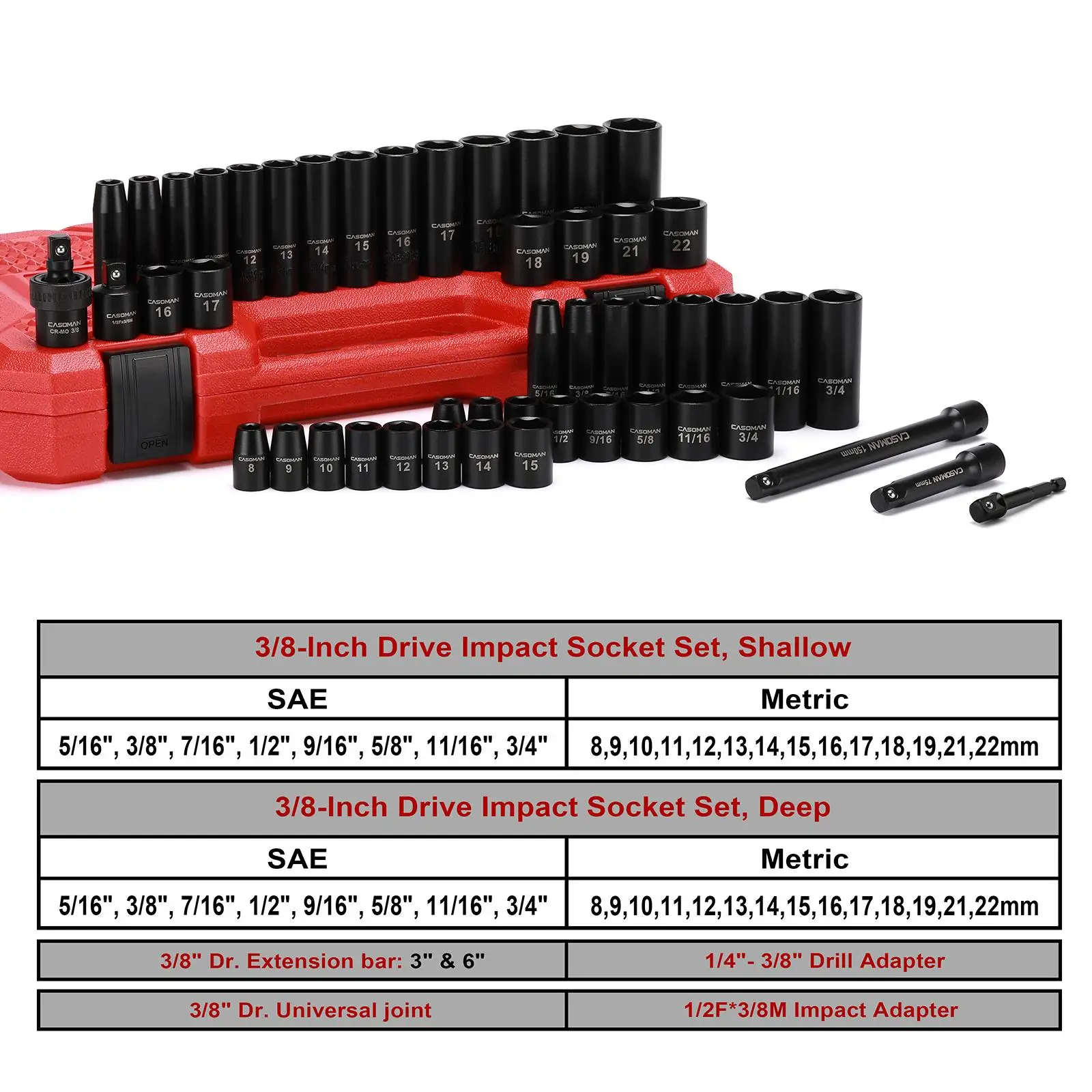 Ensemble de 49 douilles à choc - Auto Repair Tools avis et prix
