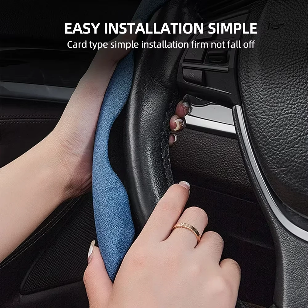 Housse de volant de voiture 38 - Car Steering Wheel Cover Anti Slip Breathable avis et prix