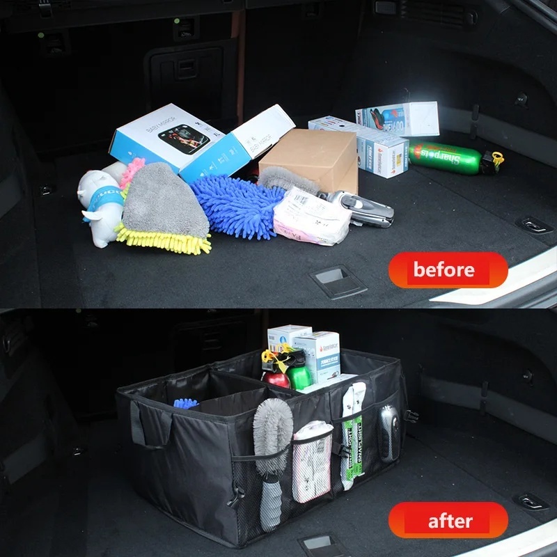Boîte de rangement pliable de  - Car Trunk Organizer Foldable Storage Box avis et prix