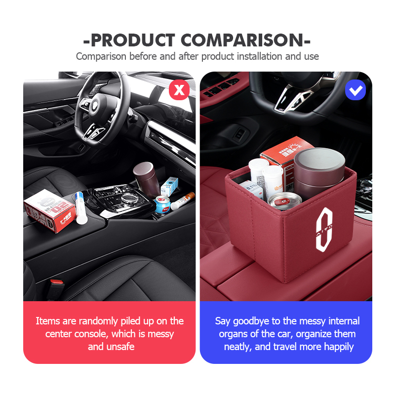Poubelle de voiture pliable, s - Waterproof Car Trash Can With Lid avis et prix