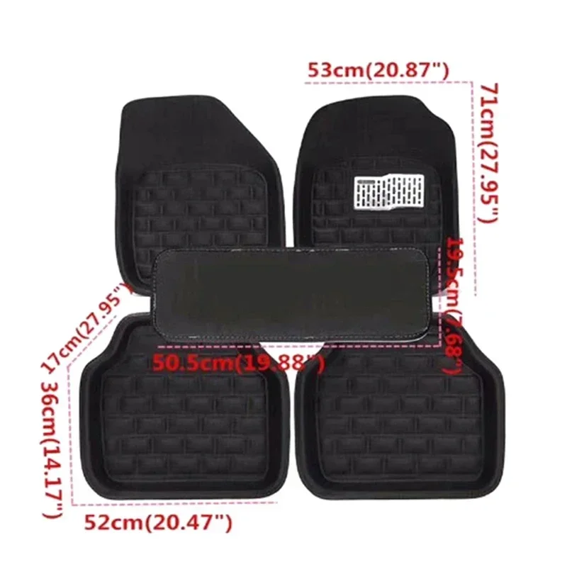 Nouveau tapis de sol de voitur - Car Floor Mats Universal Waterproof Leather avis et prix