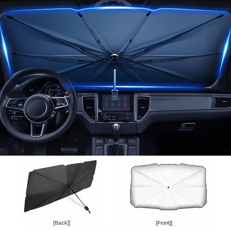 Parasol pare-soleil portable p - Car Sunshade Windshield Umbrella Foldable avis et prix