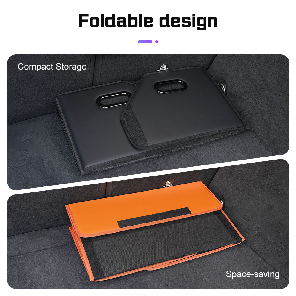 Organisateur de coffre de voit - Car Trunk Organizer Foldable Storage Box avis et prix