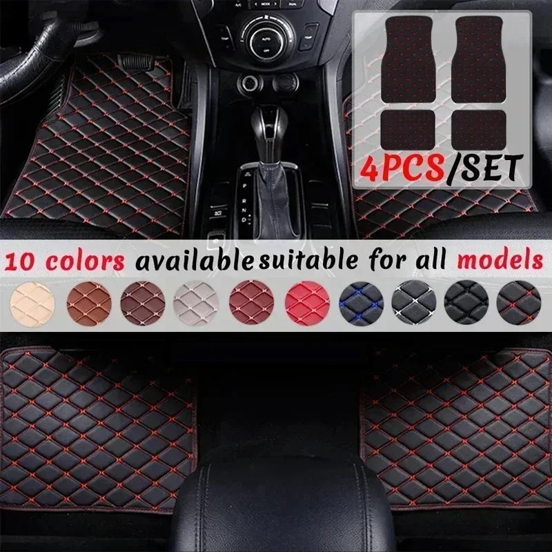 Tapis de sol pour voiture, 4 p - Car Floor Mats Universal Waterproof Leather avis et prix