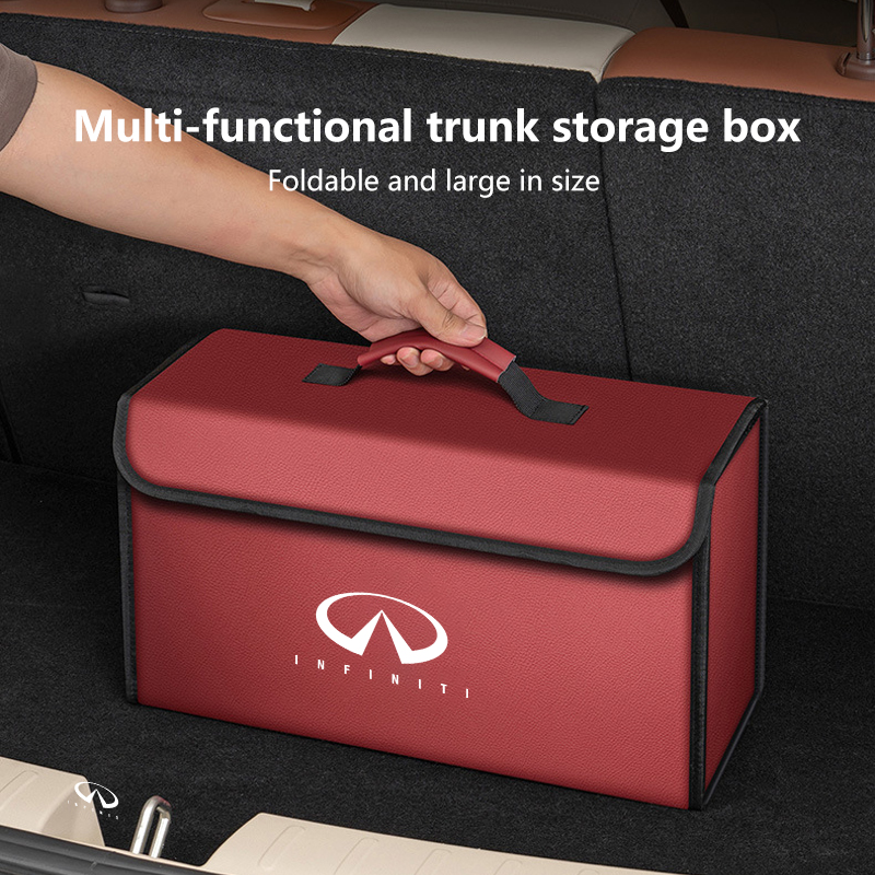 Boîte de rangement de coffre d - Car Trunk Organizer Foldable Storage Box avis et prix