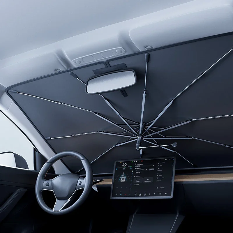 Pare-soleil pliable pour pare- - Car Sunshade Windshield Umbrella Foldable avis et prix