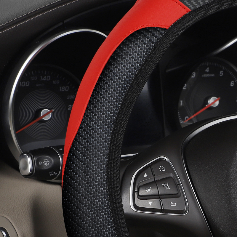 Housse de volant de voiture en - Car Steering Wheel Cover Anti Slip Breathable avis et prix