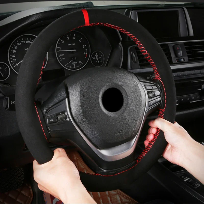 Housse de volant de voiture un - Car Steering Wheel Cover Anti Slip Breathable avis et prix