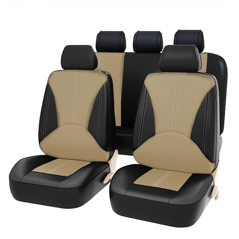 Housses de siège de voiture un - Leather Car Seat Covers Full Set Universal avis et prix