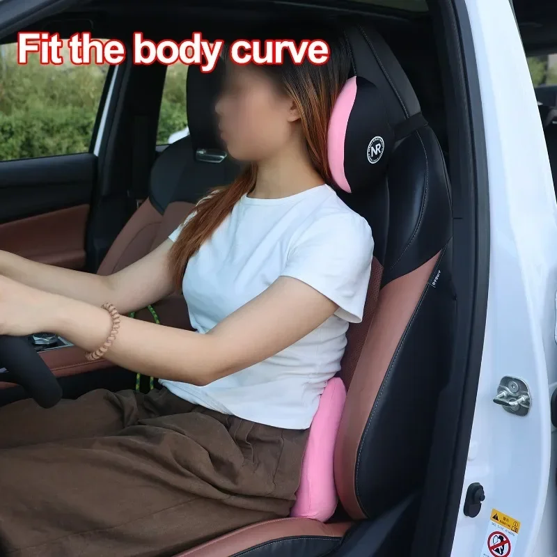 Pour un Confort de Conduite Op - Memory Foam Car Neck Pillow Lumbar Support avis et prix